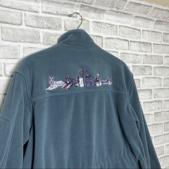 Danbury Mint Schnauzer Dogs Embroidered Fleece - Picture 13 of 16